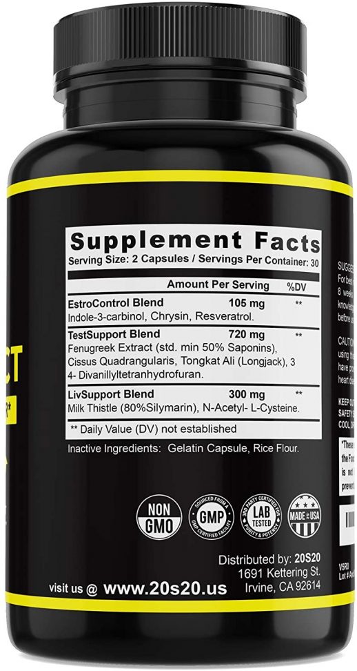20s20 Nutrition Super Natural Post Cycle Therapy - Image 5
