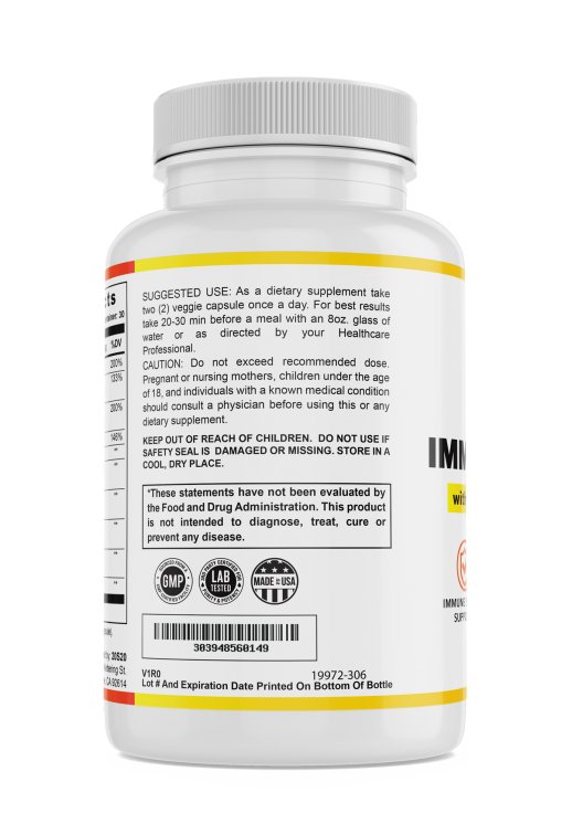 20S20 Nutrition Immune Support Supplement with Elderberry, Vitamin C, Zinc, Echinacea, Garlic,  Herbs, Turmeric, Antioxidant Support, For Adults 60 Veggie capsules - Image 6